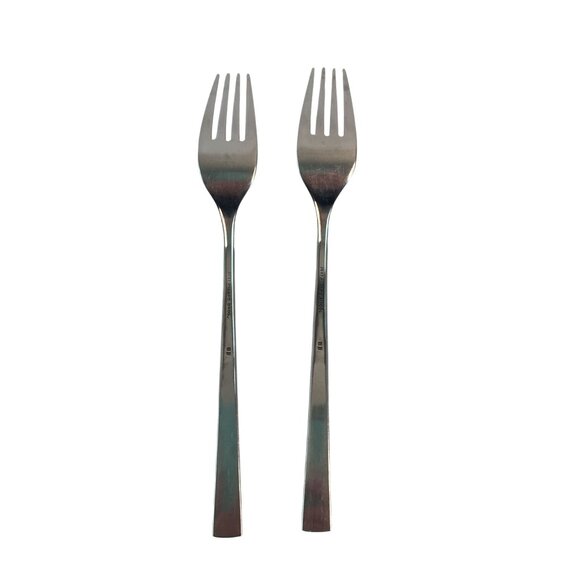 1847 Rogers Bros Navaho Stainless Steel Flatware Forks Spoons Lot of 8 - Picture 7 of 11